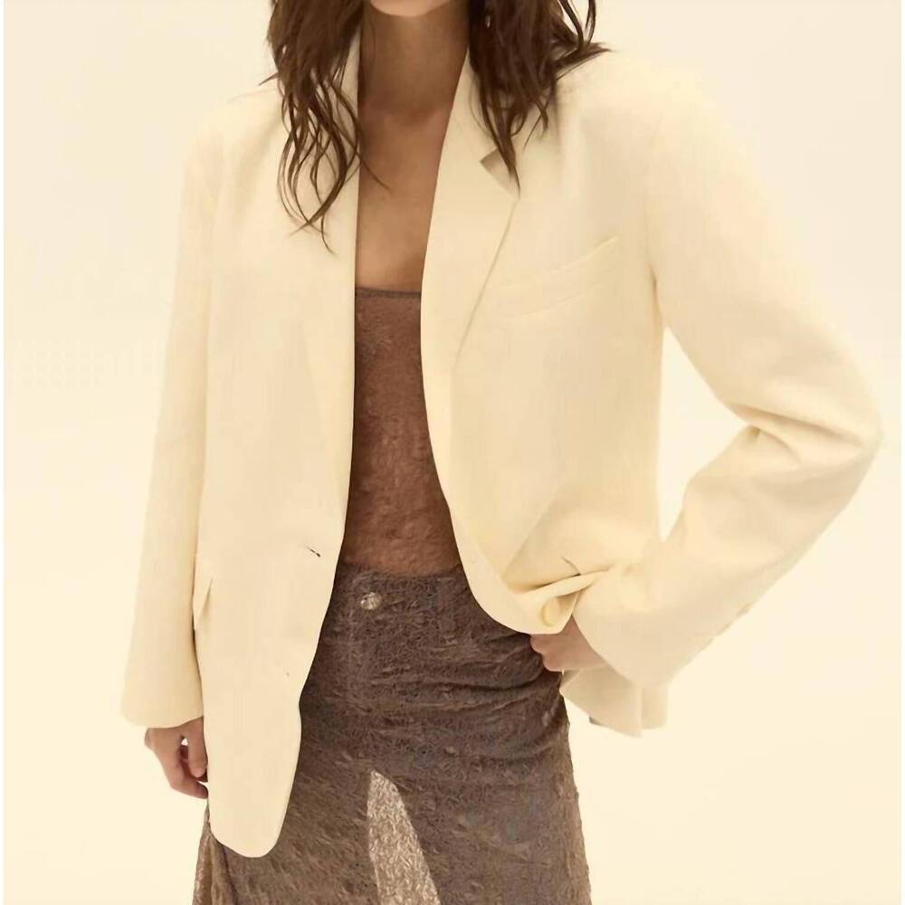 NEW DELUC bari blazer in butter